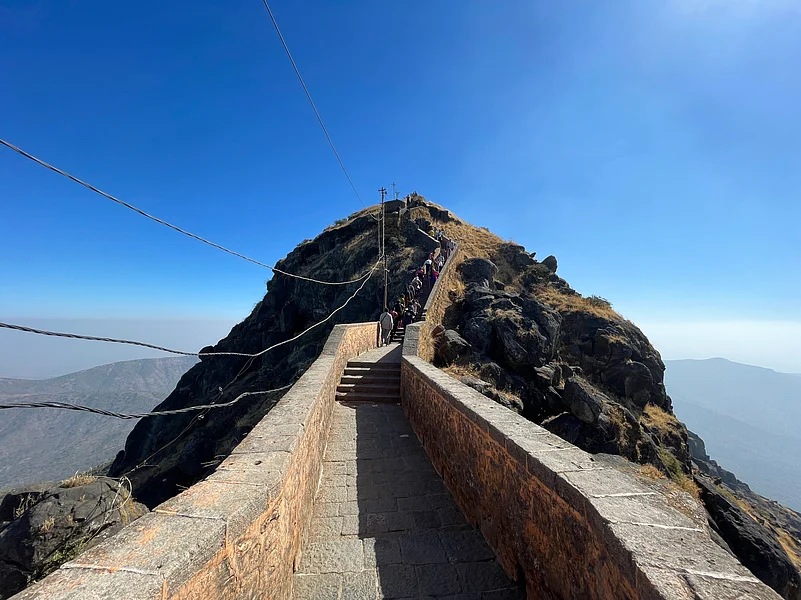 Reaching the summit involves climbing more than 10,000 steps