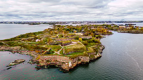 The Suomenlinna sea fortress is a UNESCO World Heritage Site
