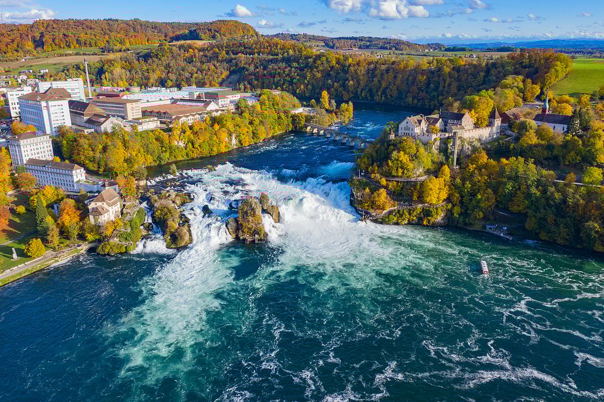 Rhine Falls is a breathtaking natural wonder close to Schaffhausen