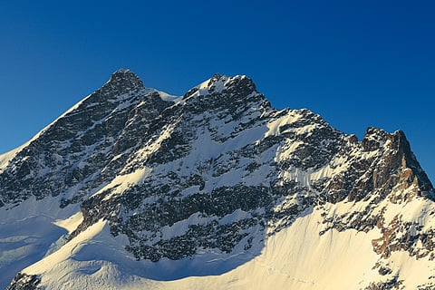 Jungfrau is one of the main summits of the Bernese Alps