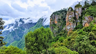 Shutterstock : The Pillar Rocks in the forests of Kodaikanal