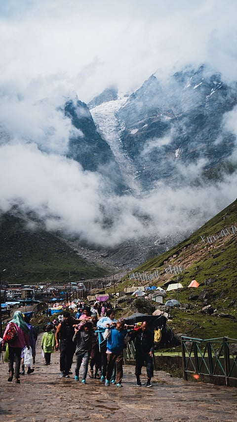 Pilgrims on the Kedarnath Yatra