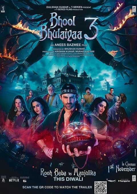 A poster of the film 'Bhool Bhulaiya 3'