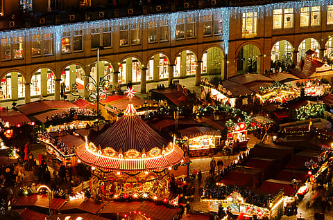 The Striezelmarkt is believed to attract an estimated 2.5 million people from all over the world every year