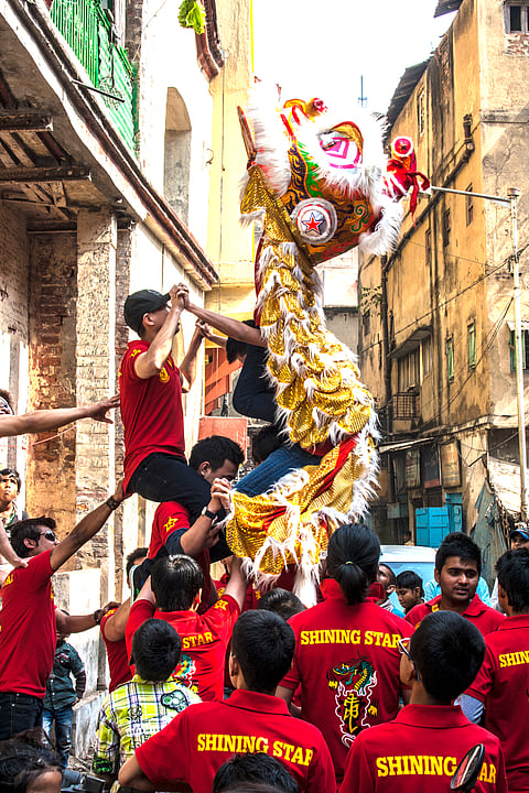 Chinese New Year celebrations in Tiretta Bazaar