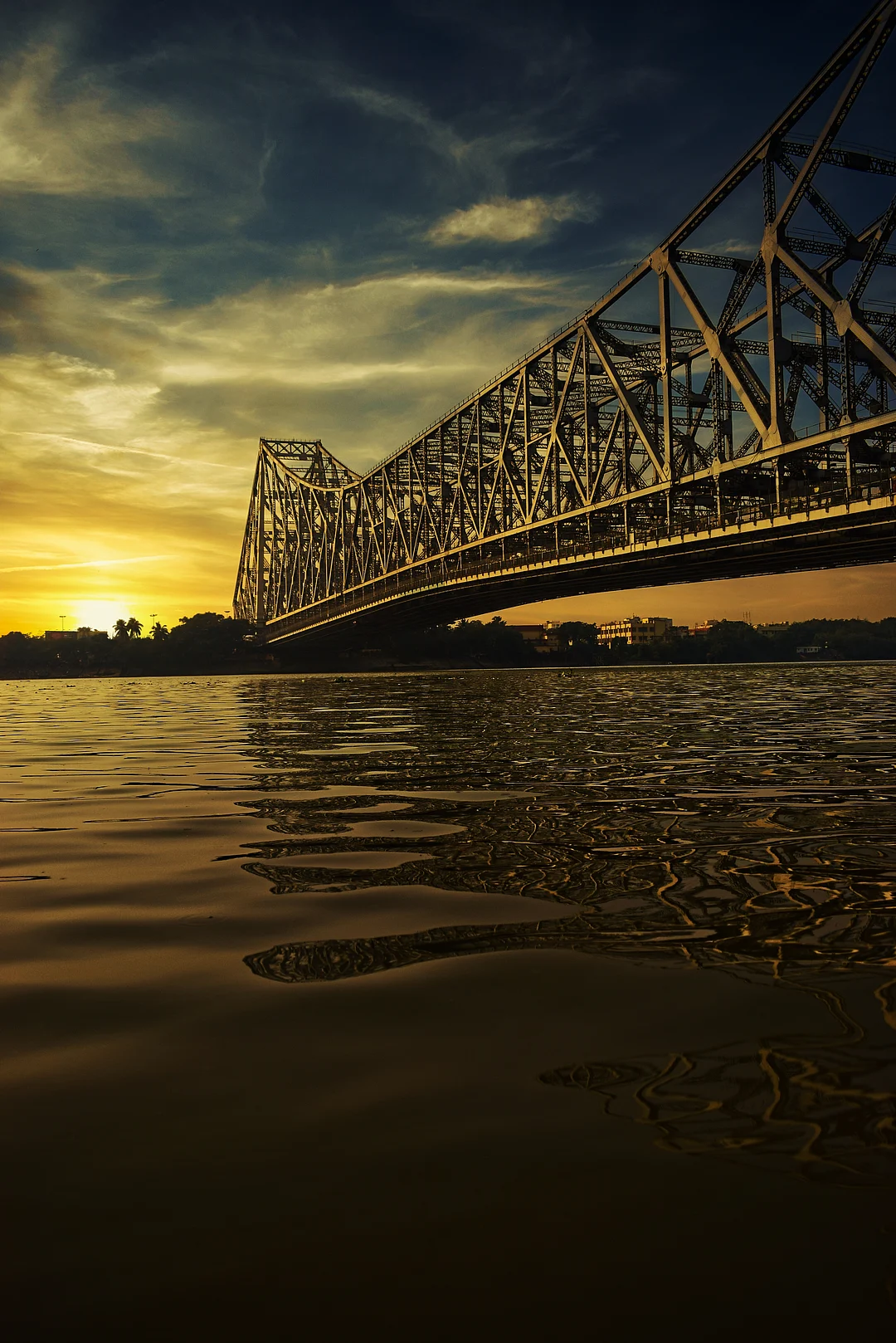 A view of the Howrah Bridge, Kolkata