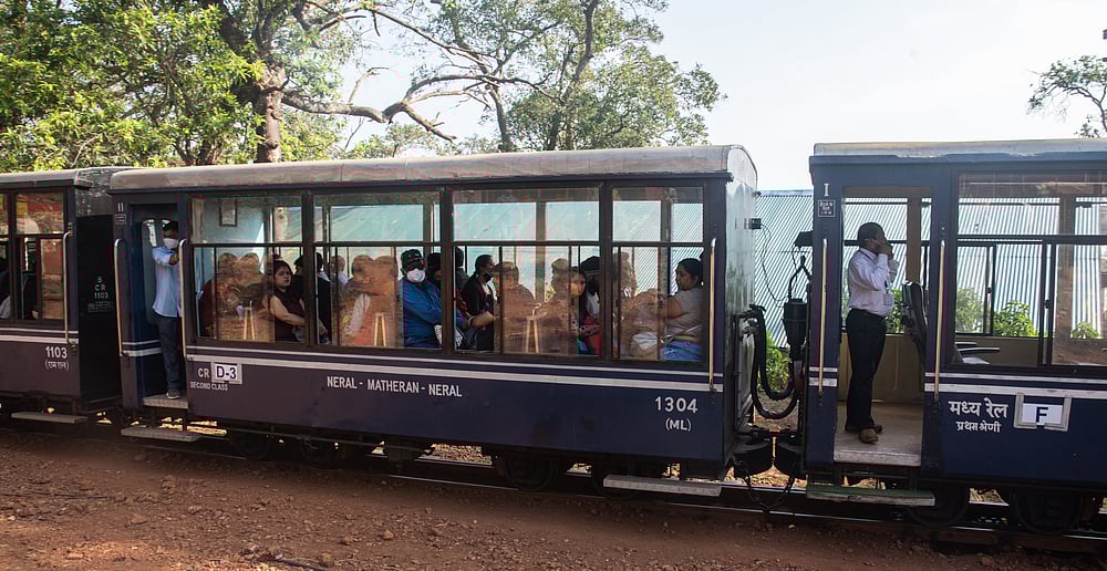 The heritage narrow gauge train is a huge draw with tourists