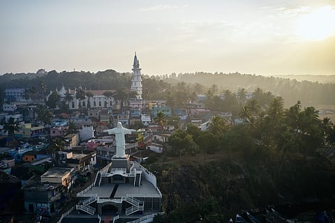 A statue of Jesus Christ in Kovalam