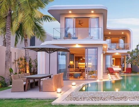 A beach front villa at the hotel