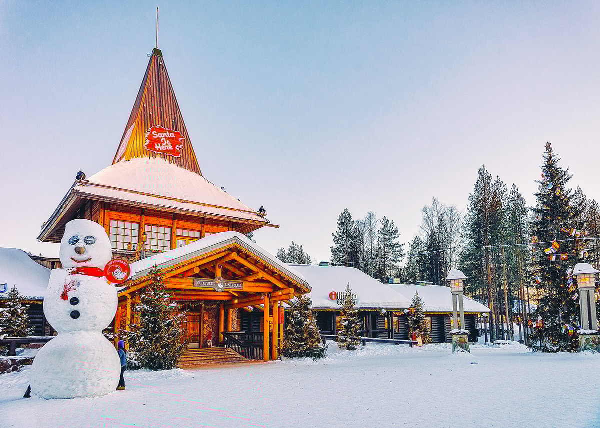 Roman Babakin/Shutterstock : The Santa Claus Village in Rovaniemi, Finland, opened in 1985