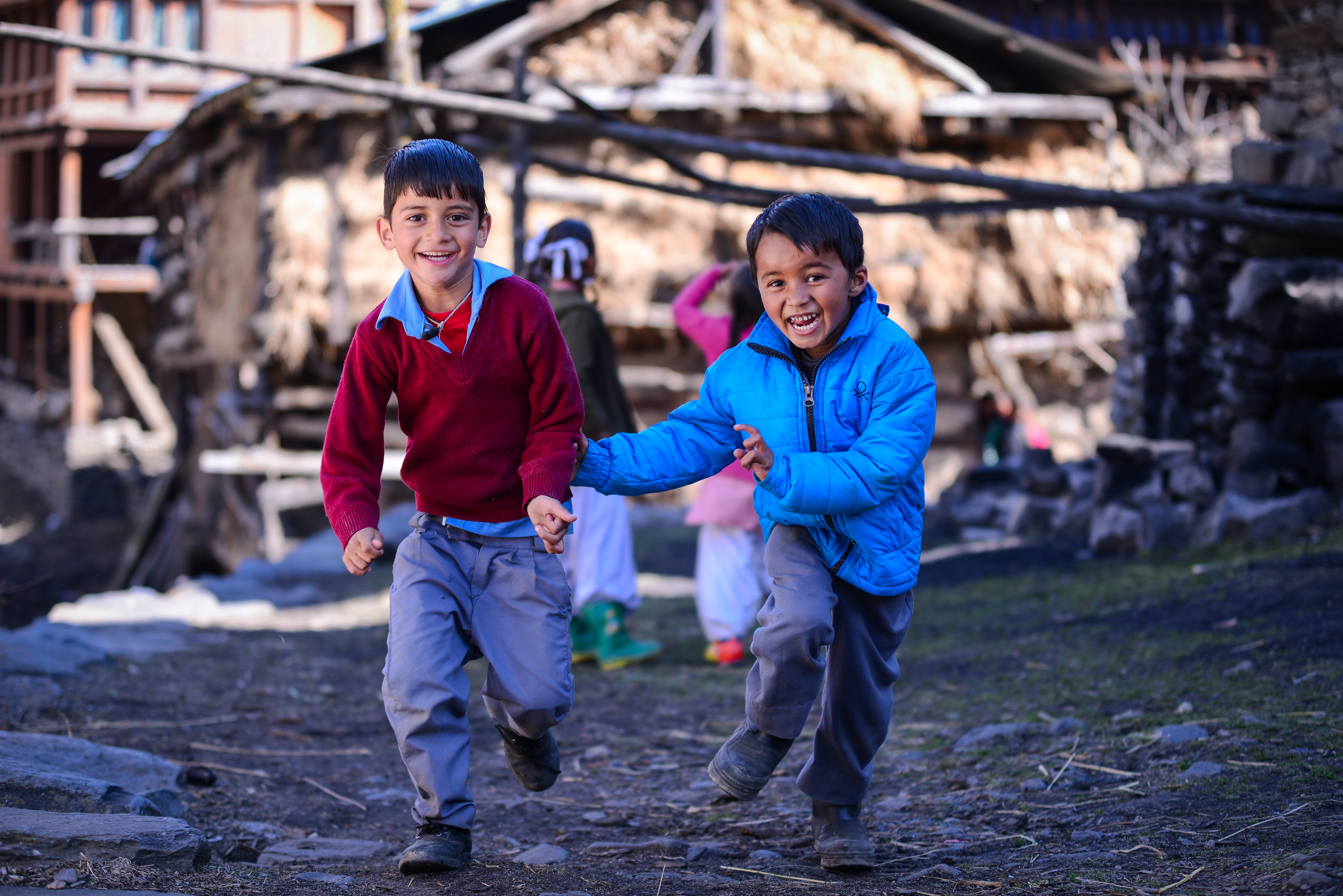 Most kids in Pulga know how to hula hoop