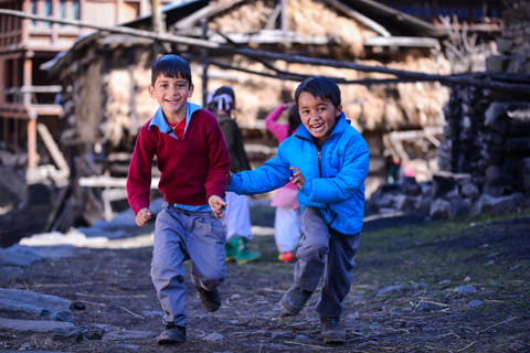 Most kids in Pulga know how to hula hoop