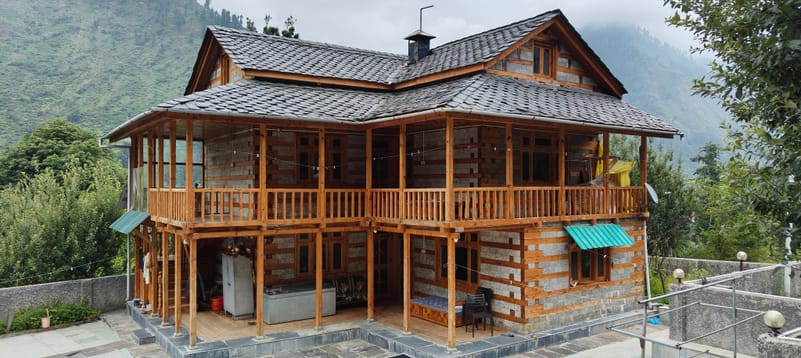 Made from wood, Pulgas houses are emblematic of kath kuni architecture