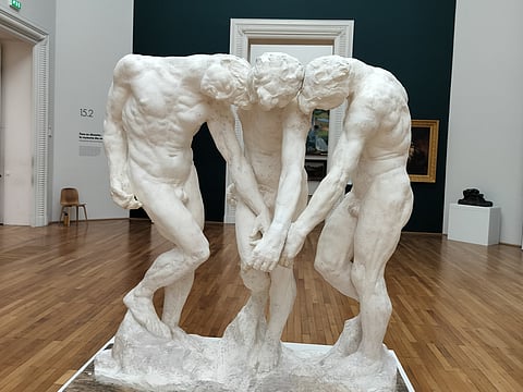 A sculpture at the Musée d'arts in Nantes