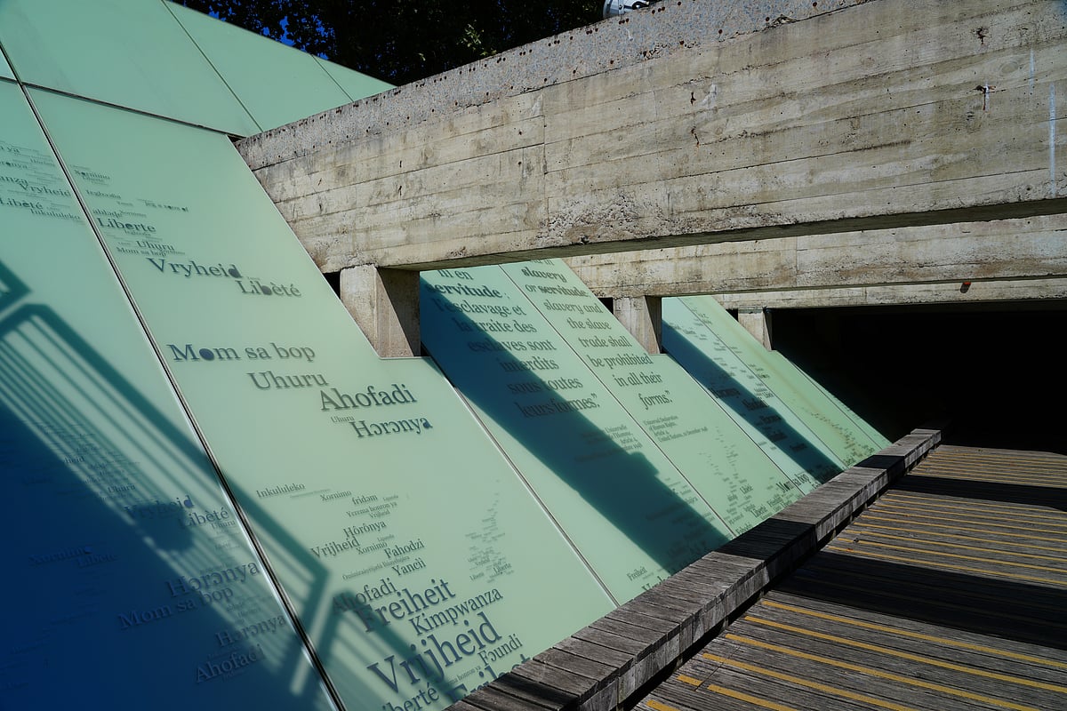 Nantes has built a memorial to the abolition of slavery in an underground passage along the banks of the river Loire