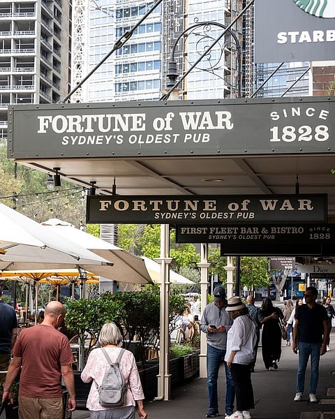 The Fortune of War was originally built in 1828 by former convict Samuel Terry, who arrived in Australia in 1800 after being convicted of the theft of 400 stockings