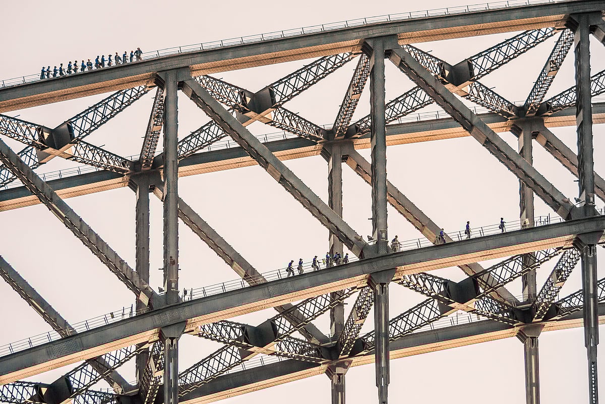 If you want to get a good look of Sydney from above, consider making the journey to the top of the Sydney Harbour Bridge for 360-degree views