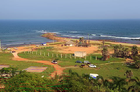 A beach in Visakhapatnam