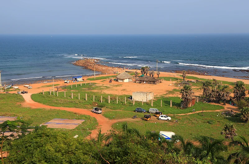 A beach in Visakhapatnam