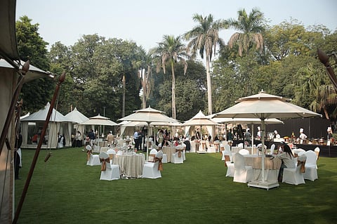 A view of the sunday brunch at Claridges