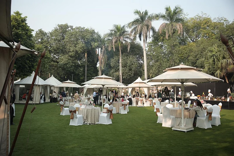 A view of the sunday brunch at Claridges