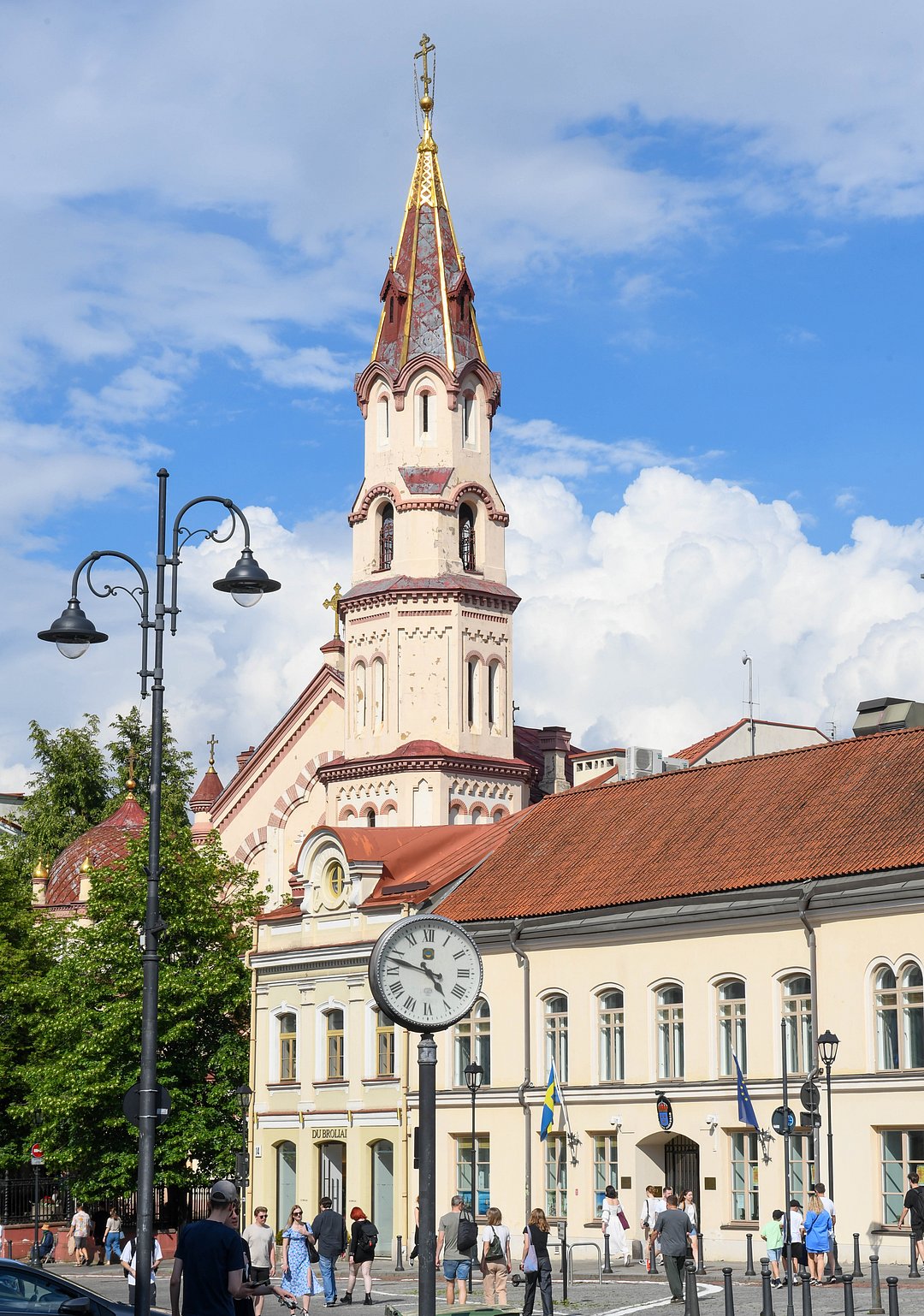 View at the old centre of Vilnius on Lithuania