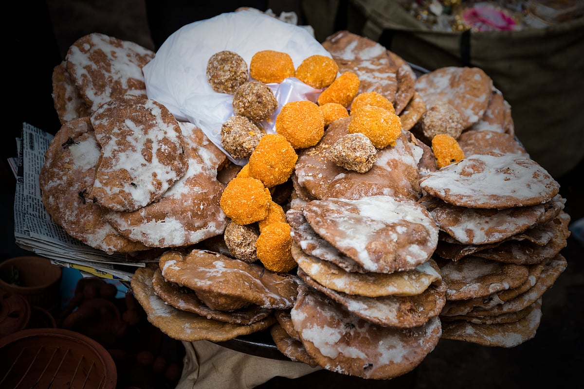The prasad (food offering) at Nathdwara