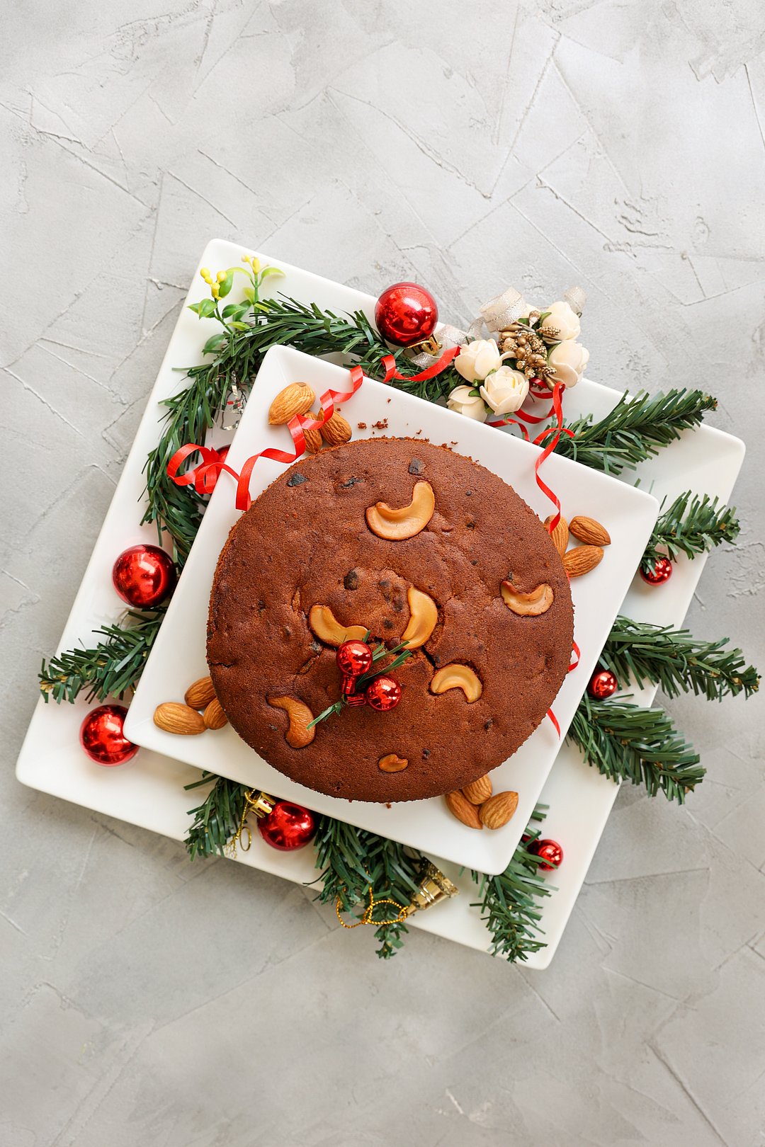 A Christmas plum cake