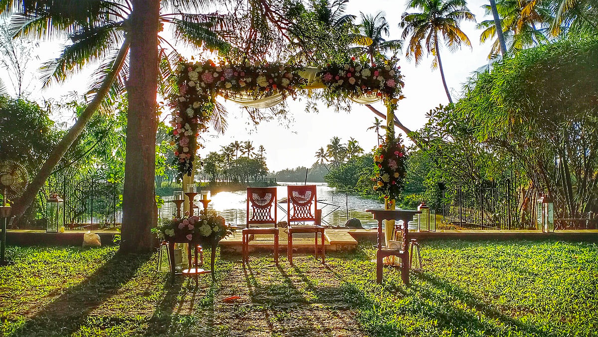 Accessible only by boat, the journey to the Chittoor Kottaram adds an element of royal charm