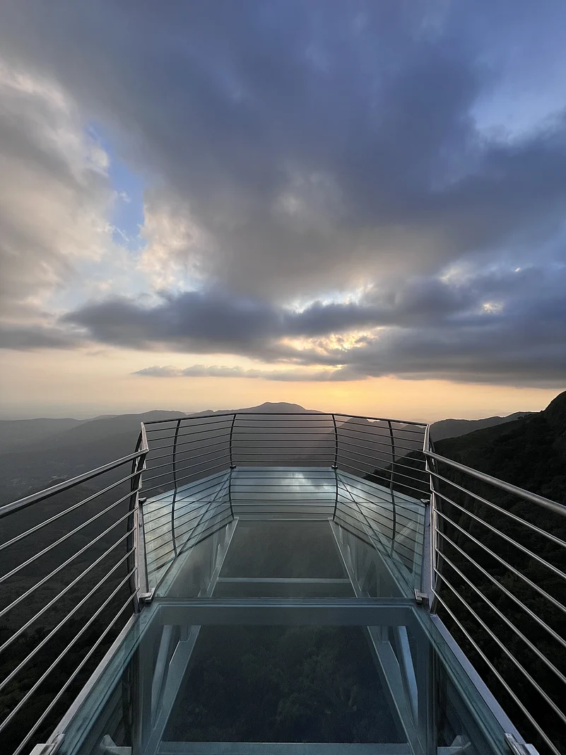 The new skywalk bridge will surpass the current titleholder, Keralas Vagamon Glass Bridge, which is 40 metres long