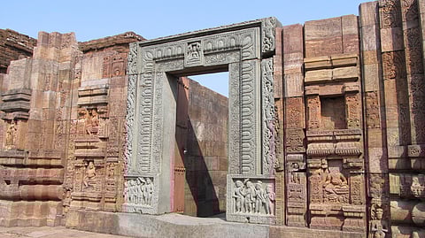 Stunning gateway of the Ratnagiri monastery
