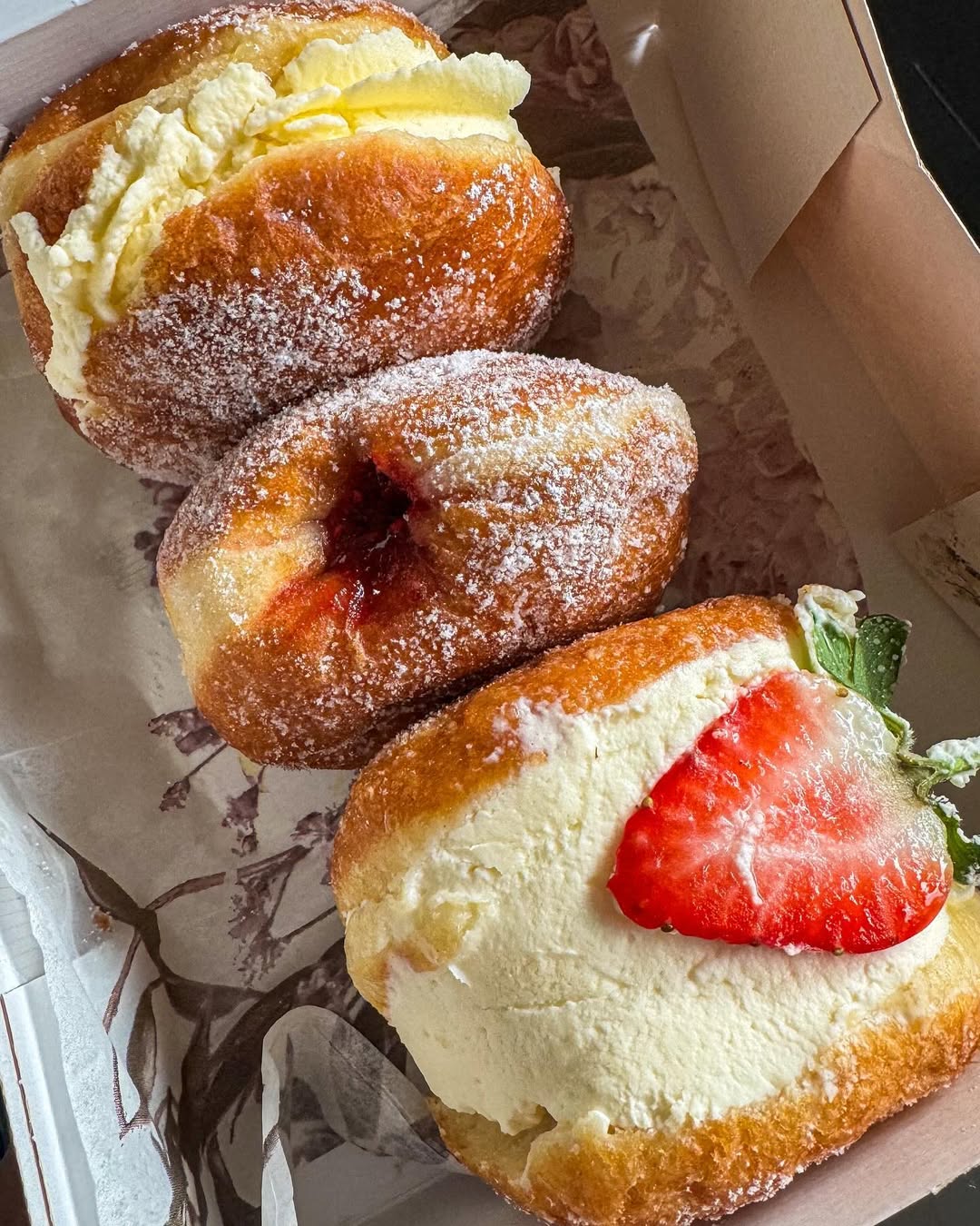 Korean milk doughnuts from Greedy Cow Bakes