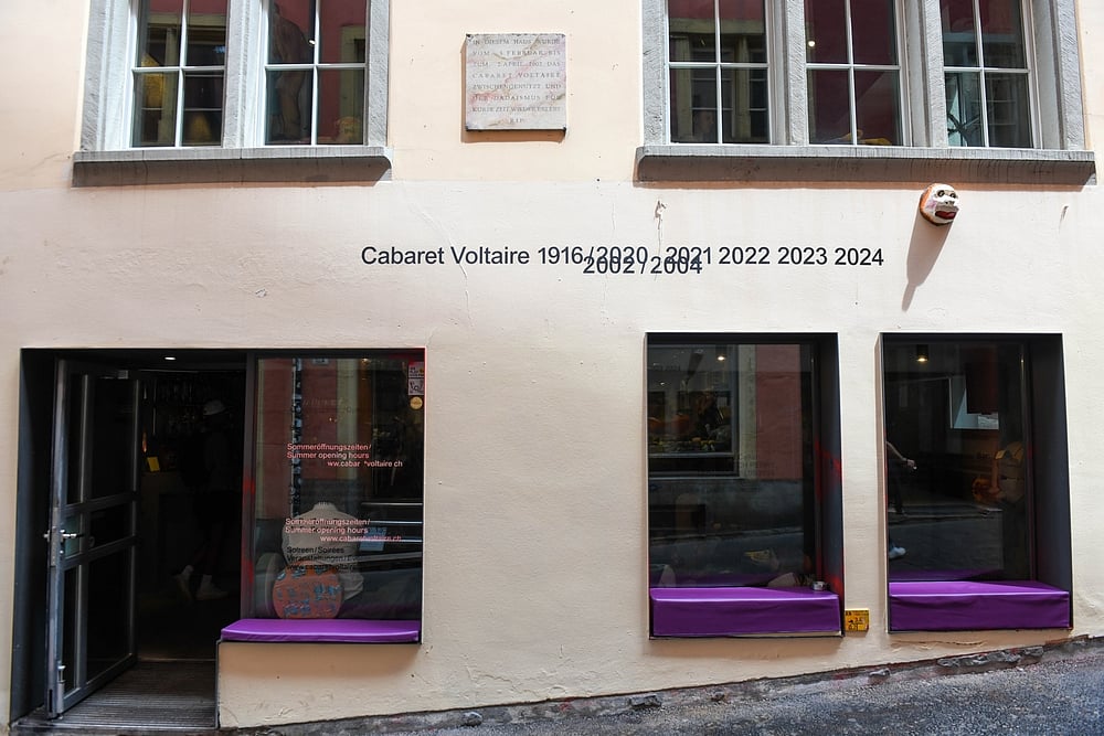 Cabaret Voltaire library and bar in Zurich 