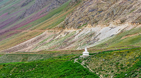 A Buddhist stupa in Pin Valley National Park