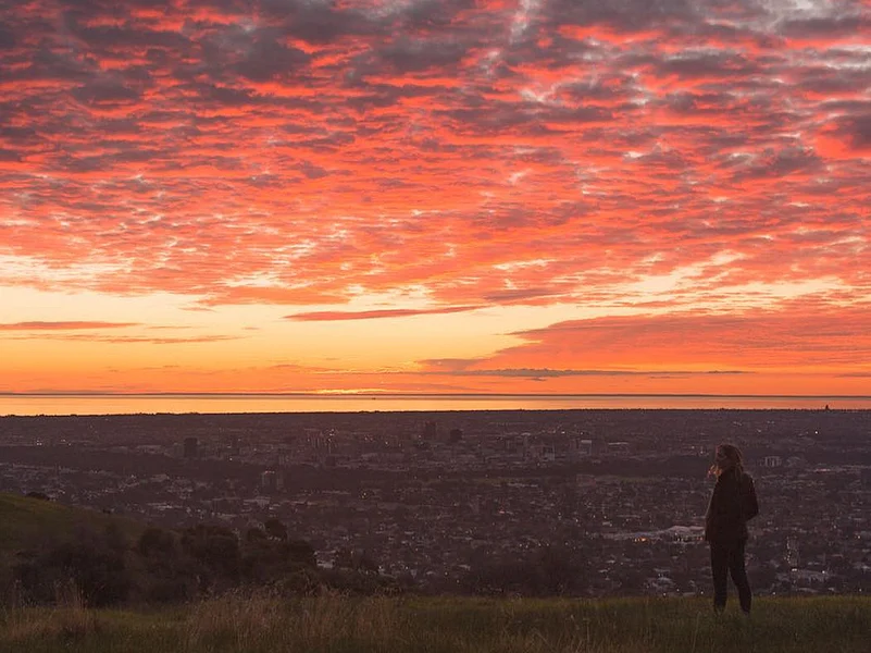 Sunset as seen from Mount Osmond