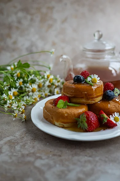 Shutterstock : A savoury shot of Japanese Fluffy Japanese Pancakes