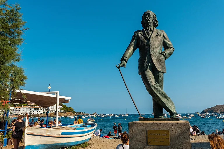 Salvador Dali's statue in Cadaques - Shutterstock.com