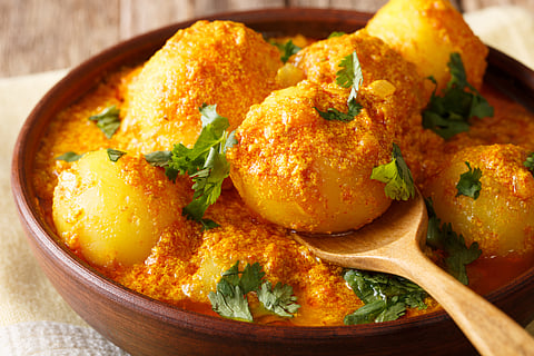 Kashmiri dum aloo is sure to fill you up on winter nights