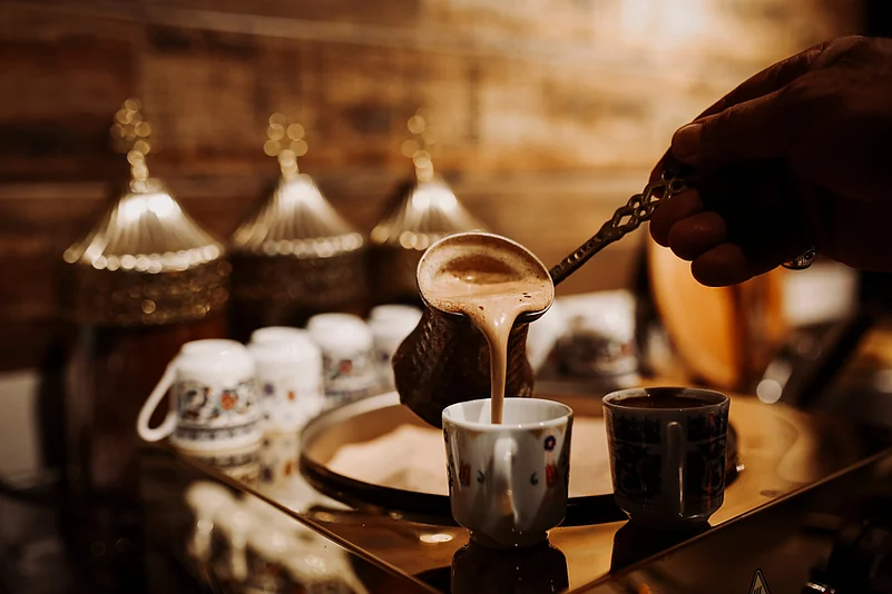 Turkish coffee plays a key role in social occasions such as engagement ceremonies and holidays