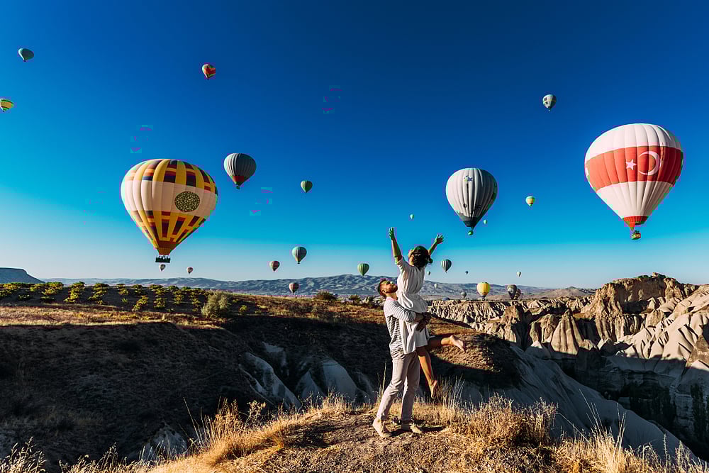 Host your wedding in stunning destinations, such as Cappadocia