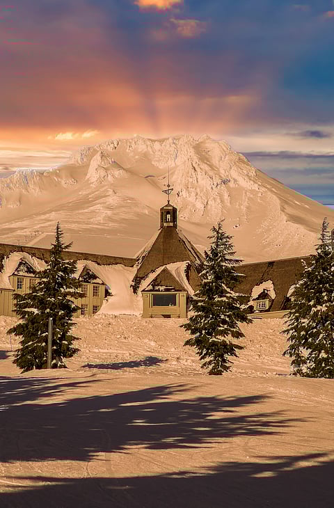 A view of the Timberline Lodge, Oregon
