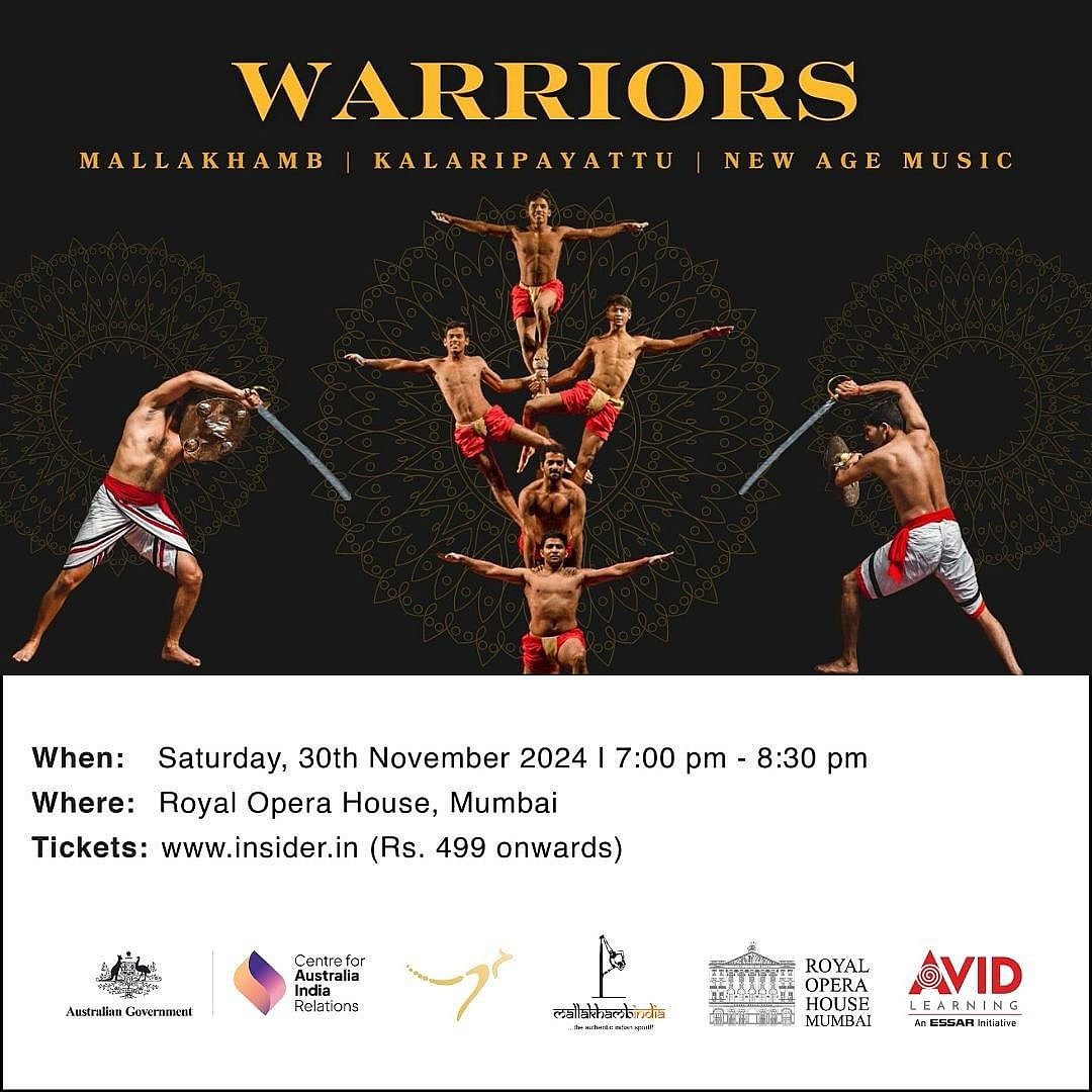 Witness the dialogue between the immemorial traditions of Mallakhamb and Kalaripayattu in spellbinding performances this weekend