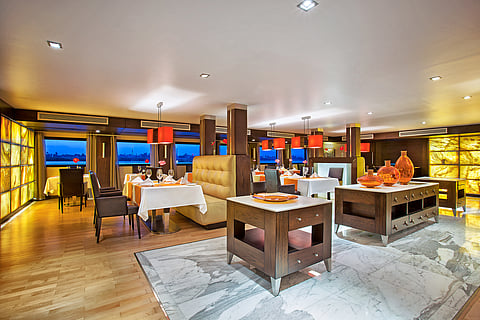 Restaurant on the cruise