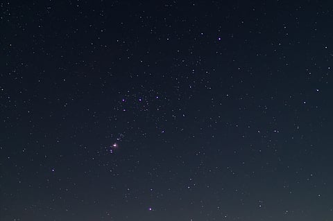 Constellations in the night sky can be discerned without the light of the moon