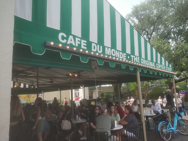 The Café Du Monde is world-famous for its beignets