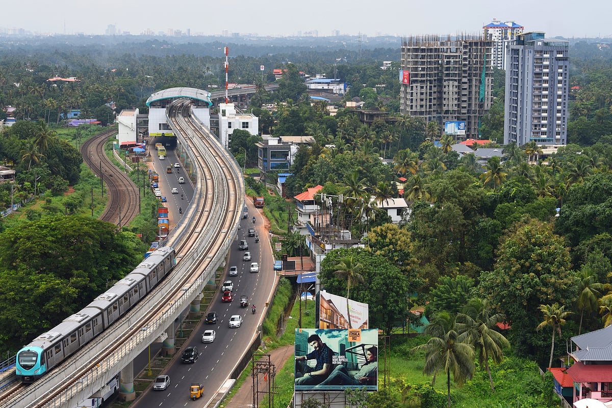An aerial view of Kochi. One of the routes being considered for the City Tour is from Madhava Pharmacy to Fort Kochi through MG Road