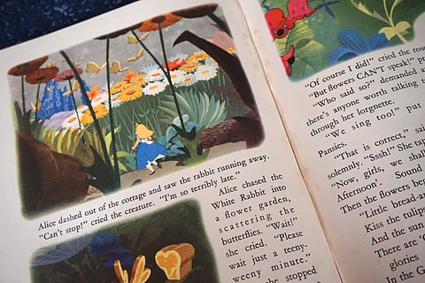 An illustrated version of "Alice Adventures in Wonderland" by Lewis Carroll