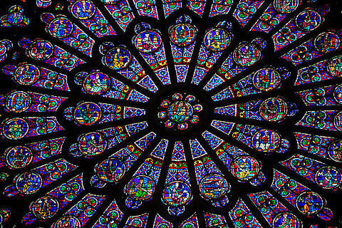 The famed rose windows