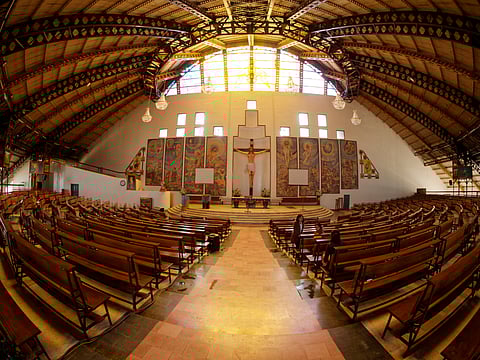 Inside Mary Help of Christians Cathedral, Kohima