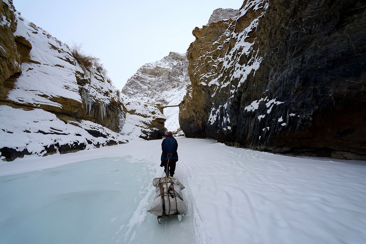 Shutterstock : The Zanskar region in Ladakh boasts petroglyphs and ancient rock carvings, found along the Zanskar River and other areas